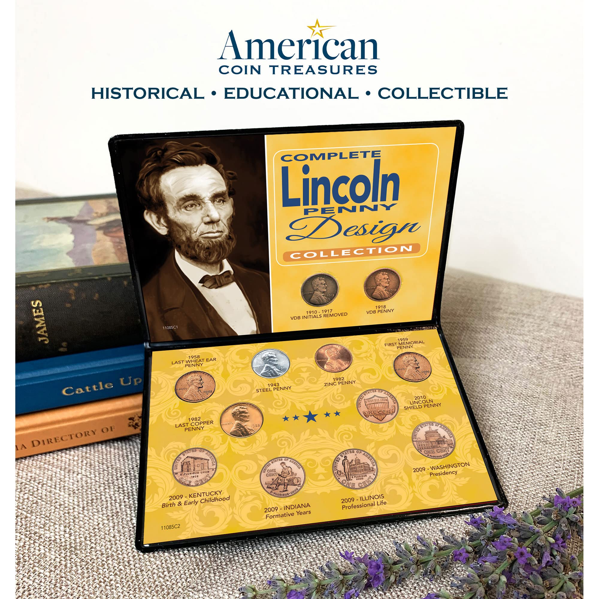 Complete Lincoln Penny Design Collection