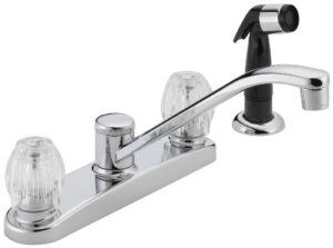 peerless p225lf classic two handle kitchen faucet, chrome