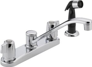 peerless p226lf classic two handle kitchen faucet, chrome