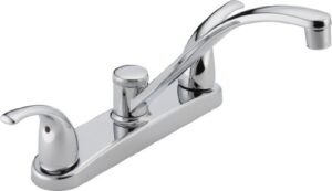 peerless p299208lf choice two handle kitchen faucet, chrome