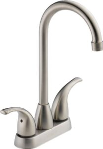 peerless tunbridge 2-handle bar-prep kitchen sink faucet, stainless p288lf-ss