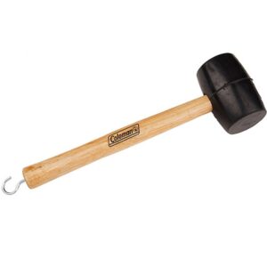 coleman rubber mallet with tent peg remover