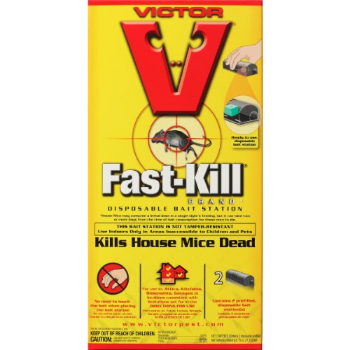 Victor Fast Kill Disposable Mouse Poison Bait Station 2 Pack M912