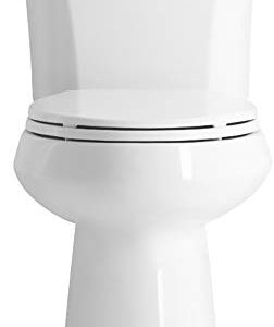 Kohler K-4774-0 Brevia Elongated White Toilet Seatwith Quick-Release Hinges And Quick-Attach Hardware For Easy Clean