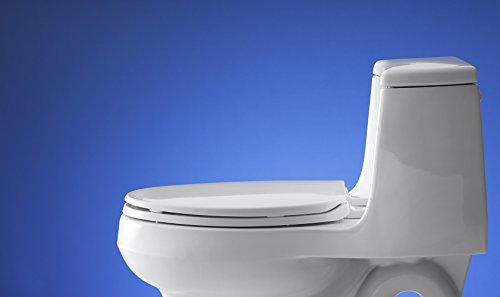 Kohler K-4774-0 Brevia Elongated White Toilet Seatwith Quick-Release Hinges And Quick-Attach Hardware For Easy Clean