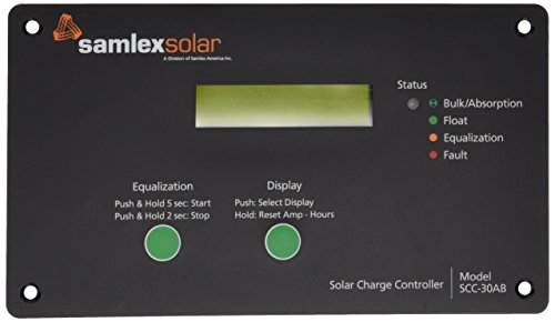 Samlex America (SCC-30AB) 30 Amp Flush-Mount Charge Controller