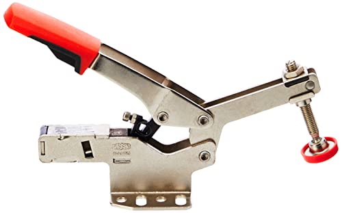 BESSEY STC-HH70 Horizontal Auto-Adjust Toggle Nickel Plated Clamp, Silver