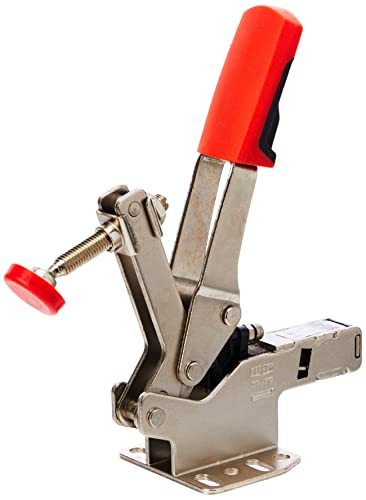 BESSEY STC-HH70 Horizontal Auto-Adjust Toggle Nickel Plated Clamp, Silver