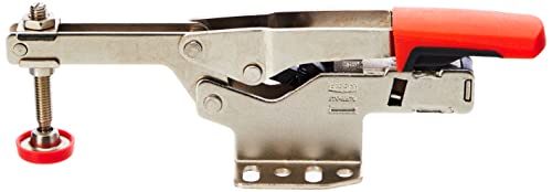 BESSEY STC-HH70 Horizontal Auto-Adjust Toggle Nickel Plated Clamp, Silver