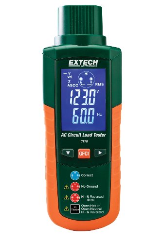 Extech CT70 AC Circuit Load Tester,Black