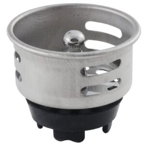 ldr industries 501 1801 sink/tub strainer cup 1 1/2", stainless steel