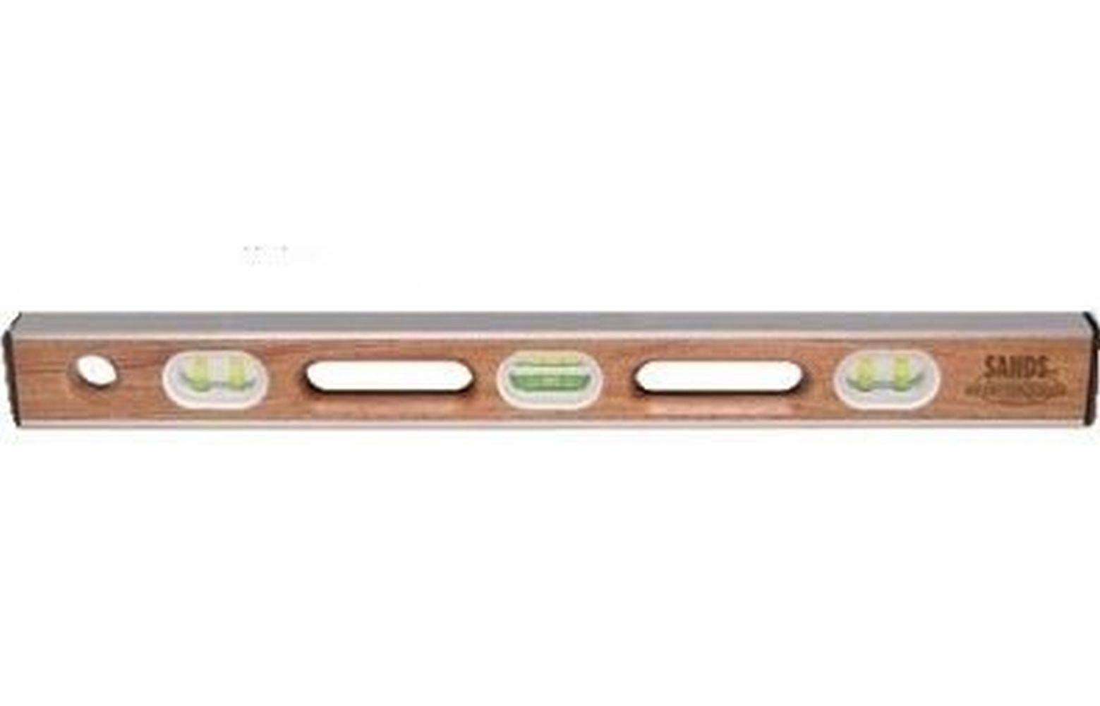 Sands Level & Tool SLMA24 24-Inch Professional Mahogany I-Beam Level, Mahogany