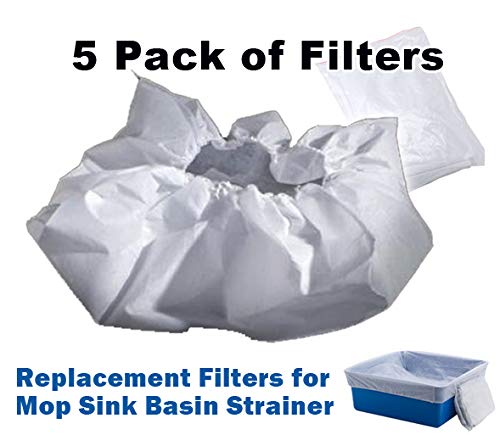 Filters for Mop Sink Basin Strainer (Refills) - 5 Pack