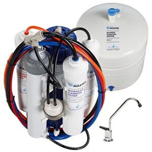 home master tmultra ultra undersink reverse osmosis water filter system; 4.5second fill rate, city or well water, iron pre-filtration, uv sterilizer, epa 97952-az-1, 5-year limited parts coverage