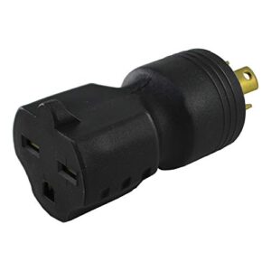 Conntek 30121 NEMA L6-15P to NEMA 6-15R UNO Locking Plug 250-Volt Adapter