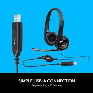 Logitech ClearChat Comfort/USB Headset H390 (Black)