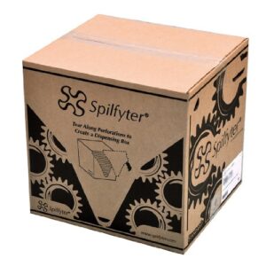 nps spilfyter b005bi50ds universal sorbent mro single weight absorbent pad, 18" length, 16" width, gray, pack of 200