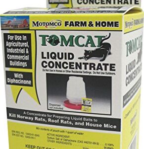 MOTOMCO Tomcat Mouse and Rat Liquid Concentrated Bait, 1.68-Ounce, (8 Pack)