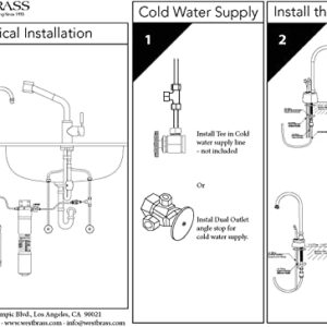 Westbrass D271-NL-07 Velosah 9" 1-Handle Hot Water Dispenser Faucet (Tank sold separately), Satin Nickel