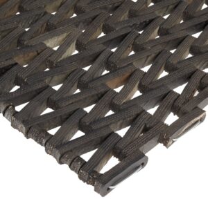 durable corporation-108h2436 durite recycled tire-link outdoor entrance mat, herringbone weave, 24" x 36", black