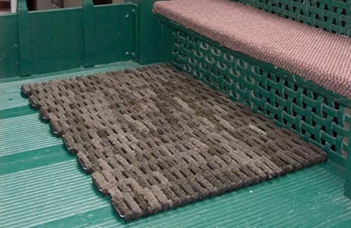 Durable Corporation-400S2030 Dura-Rug Recycled Fabric Tire-Link Outdoor Entrance Mat, 20" x 30"