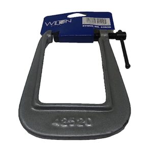 Wilton 252 Deep-Reach Carriage C-Clamp, 2" Maximum Jaw Opening, 3-1/2" Throat (42520)