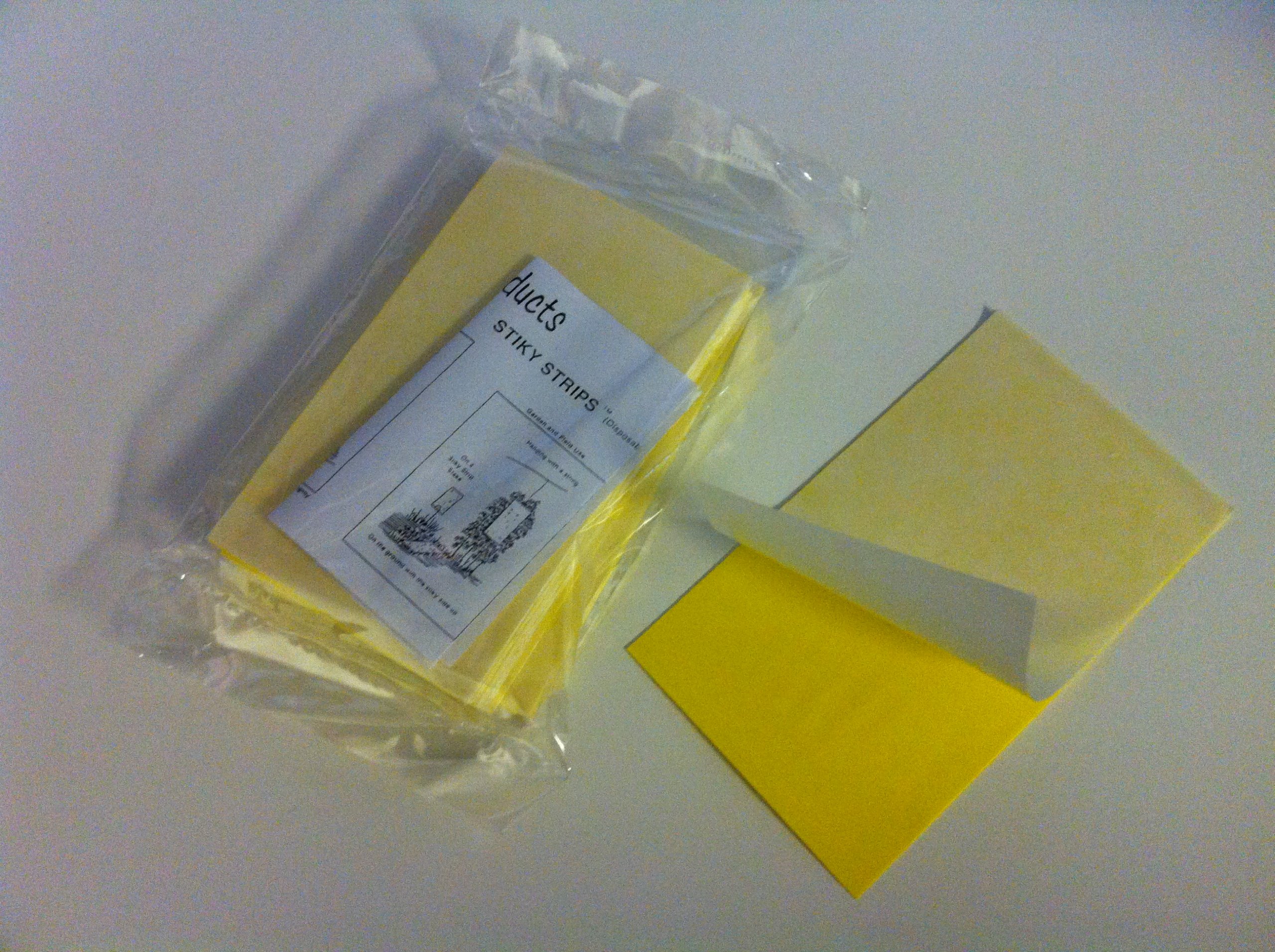 25ea. 3" X 5" Yellow Sticky Traps for White Flies, Aphids, Fungus Gnats & Leaf Miners