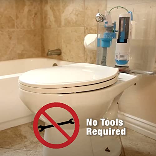 Danco HYR460 Hydroright HyrdroRight Universal Water-Saving Toilet Repair Kit with Dual Flush Valve, Push Btton Handle, White