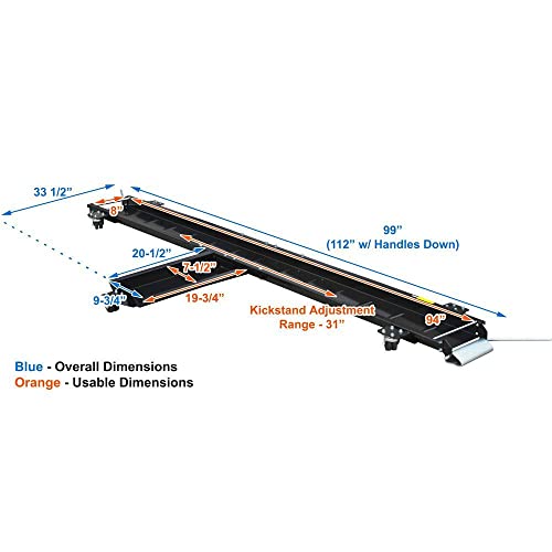 Black Widow Cruiser-Dolly Steel Motorcycle Dolly