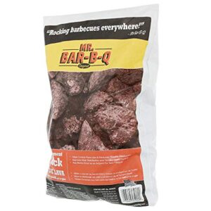 natural lava rocks for fire pit | lava rocks for gas grills charbroilers | reduces flare ups | even heat distribution | 7 lb. bag of fire pit lava rocks | 1 pack