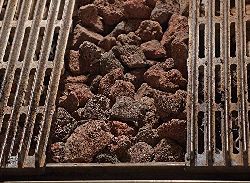 Natural Lava Rocks for Fire Pit | Lava Rocks for Gas Grills Charbroilers | Reduces Flare Ups | Even Heat Distribution | 7 Lb. Bag of Fire Pit Lava Rocks | 1 Pack