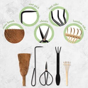 BambooMN Bonsai Tool Kit 5pc Basic Care Set - 1 Set