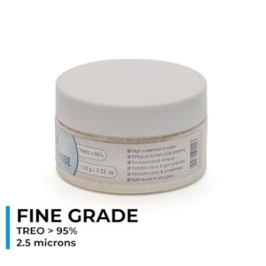 Glass Polish 90002 Cerium Oxide Fine Grade Glass Polishing Powder - TREO 95% - 2.5 microns - 3.5oz - White