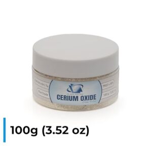 Glass Polish 90002 Cerium Oxide Fine Grade Glass Polishing Powder - TREO 95% - 2.5 microns - 3.5oz - White