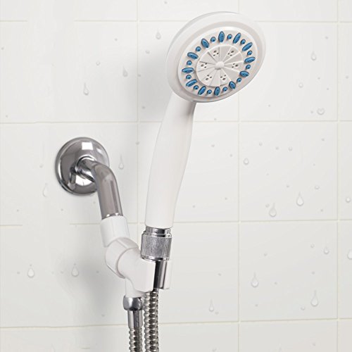 AquaSense 770-980 3-Setting Handheld Shower Head With Hose, Gray