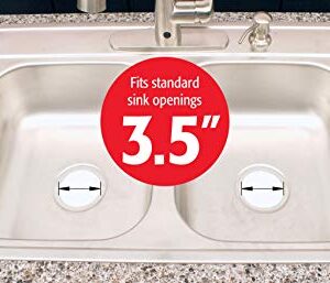 Plumb Pak K5475DSBN Double Bowl Kitchen Sink Strainer and Garbage Disposal Flange Set, Brushed Nickel