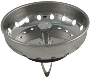 keeney k820-50 spring clip style sink strainer replacement basket, stainless steel