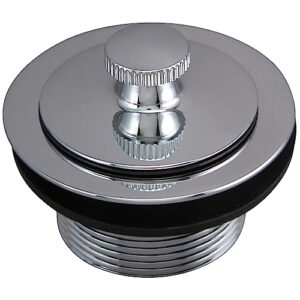 plumb pak k62-3pc lift & turn tub drain replacement assembly with strainer, polished chrome