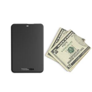 toshiba canvio 750 gb usb 3.0 basics portable hard drive - hdtb107xk3aa(black)