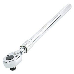 neiko 03069a 3/4-inch-drive extendable ratchet handle, 24-tooth reversible ratcheting feature, extends 24 to 39 3/4 inches