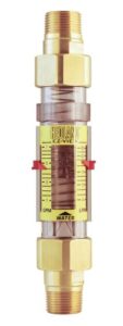 hedland h625-007 ez-view flowmeter, polysulfone, for use with water, 1.0 - 7 gpm flow range, 3/4" npt male