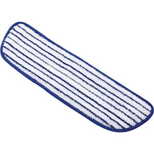 rubbermaid commercial products pulse mop frame finish pad, 18-inch, blue, reusable head for floor cleaning in home/bathroom/office/school/lobby