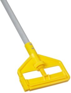 rubbermaid commercial products, industrial grade - fiberglass wet mop holder handle stick for floor cleaning heavy duty, 54-inch, fgh145000000