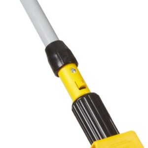 Rubbermaid Commercial Products Gripper Wet Mop Handle, 54-Inch Fiberglass, Heavy Duty Mop for Industrial/Household Floor Cleaning, Quick Change Mop Head