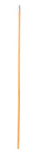 Rubbermaid Commercial Products Lacquered-Wood Broom Handle With Threaded Metal Tip, Natural for Floor Cleaning/Sweeping in Home/Office 60in