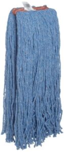 rubbermaid commercial premium cut-end blend mop, 24-ounce size, 1-inch orange headband, blue (fgf51800bl00)