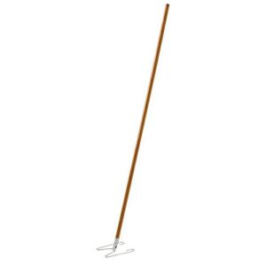 rubbermaid commercial fgu110000000 wedge mop wood handle with metal frame