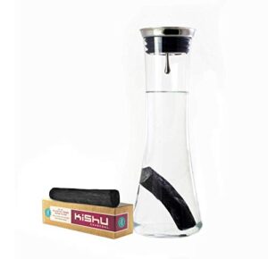 kishu charcoal water filter for pitchers - the only authentic, certified & tested charcoal water purifier. you deserve the best! absorbs toxins.