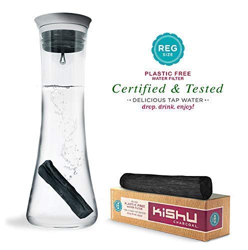 Kishu Charcoal Water Filter for Pitchers - The Only Authentic, Certified & Tested Charcoal Water Purifier. You deserve the best! Absorbs Toxins.