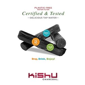 Kishu Charcoal Water Filter for Pitchers - The Only Authentic, Certified & Tested Charcoal Water Purifier. You deserve the best! Absorbs Toxins.